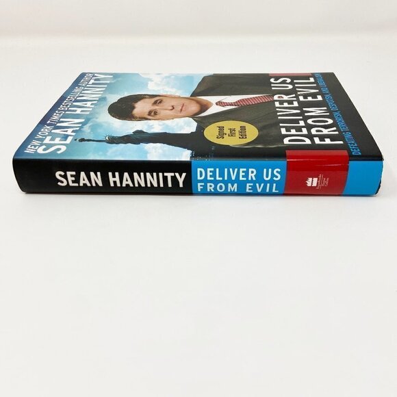 SEAN HANNITY Signed First Edition Deliver Us From Evil Hardback Book - Picture 4 of 9